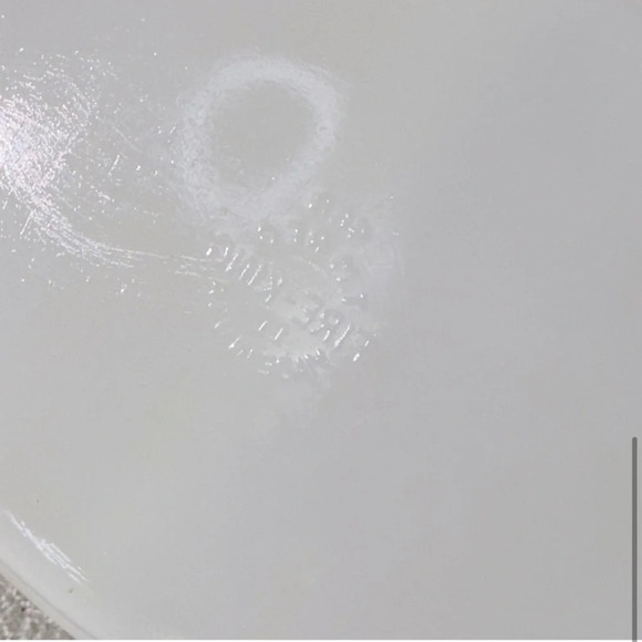 Vintage Fire King White Milk Glass Divided Casserole Dish - Picture 7 of 11